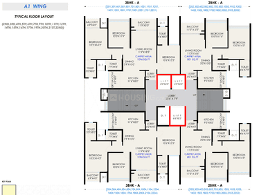 Project Image of 733.0 - 1096.0 Sq.ft 2 BHK Apartment for buy in Saniket The Rising Phase 3