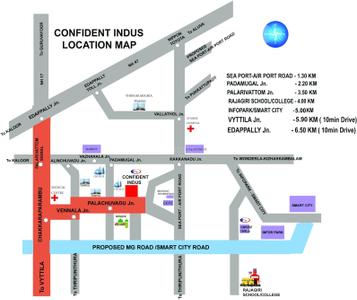 Project Image of 890.0 - 1174.0 Sq.ft 2 BHK Apartment for buy in Confident Indus