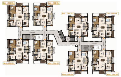 Project Image of 1624.0 - 2899.0 Sq.ft 3 BHK Apartment for buy in Rajapushpa Eterna