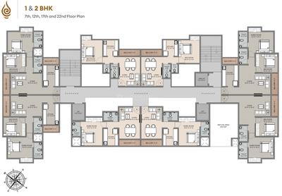 Project Image of 386.85 - 618.06 Sq.ft 1 BHK Apartment for buy in Siyara Avantika