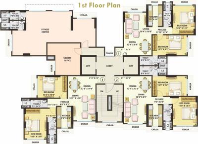 Project Image of 732.0 - 879.0 Sq.ft 2 BHK Apartment for buy in Kamala Matrubhumi