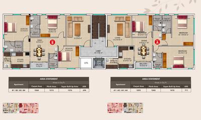 Project Image of 1376.0 - 1410.0 Sq.ft 3 BHK Apartment for buy in Trisquare Dharma