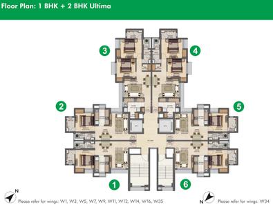 Project Image of 446.0 - 1266.0 Sq.ft 1 BHK Apartment for buy in Lodha Amara