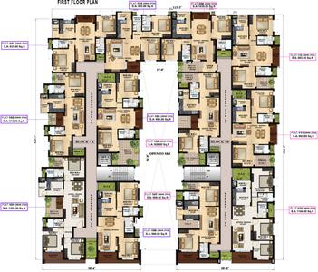 Project Image of 849.0 - 1250.0 Sq.ft 2 BHK Apartment for buy in Kalpataru Royale