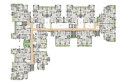 Project Image of 1720.0 - 2417.0 Sq.ft 2.5 BHK Apartment for buy in Veegaland Lluvia Garden