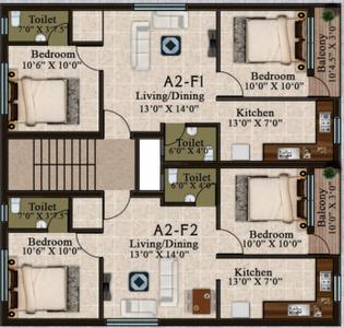 Project Image of 745.0 - 915.0 Sq.ft 2 BHK Apartment for buy in Golden Shri Vaaru