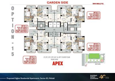 Project Image of 2300.0 - 2800.0 Sq.ft 3 BHK Apartment for buy in STJ The Pinnacle
