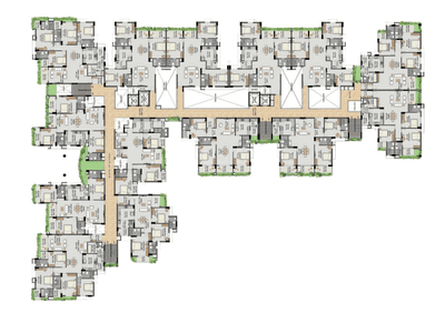 Project Image of 1720.0 - 2417.0 Sq.ft 2.5 BHK Apartment for buy in Veegaland Lluvia Garden