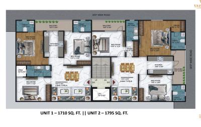 Project Image of 1055.0 - 2295.0 Sq.ft 2 BHK Builder Floor for buy in Arenaa Heights The Ultima 107