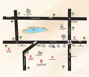 Project Image of 1852.0 - 2670.0 Sq.ft 3 BHK Apartment for buy in Casagrand Promenade