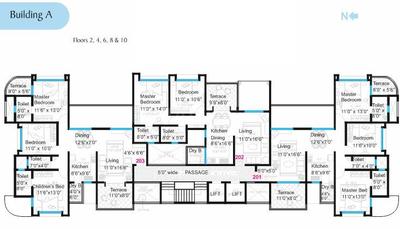 Project Image of 1104.0 - 1915.0 Sq.ft 2 BHK Apartment for buy in Bhandari Aura