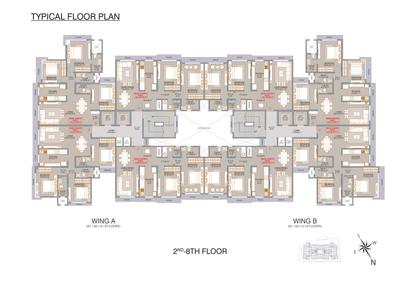 Project Image of 831.0 - 945.0 Sq.ft 2 BHK Apartment for buy in Veena Solace