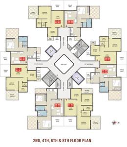 Project Image of 454.0 - 634.0 Sq.ft 1 BHK Apartment for buy in Fortune Hill Top