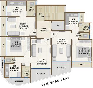Project Image of 160.71 - 293.53 Sq.ft 1 RK Apartment for buy in RK Vaishnavi Arcade Phase 1