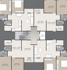 Project Image of 1071.0 - 2000.0 Sq.ft 2 BHK Apartment for buy in BR Siddharth Landmark