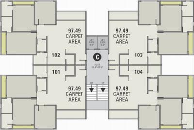 Project Image of 0.0 - 958.74 Sq.ft 3 BHK Apartment for buy in Sthapatya Pratham Lakeview C Ground And One Floor