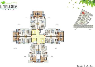 Project Image of 661.0 - 1396.0 Sq.ft 1 BHK Apartment for buy in RTech Capital Greens Phase 1