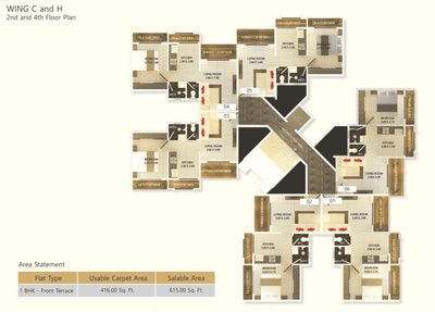 Project Image of 273.0 - 416.0 Sq.ft 1 RK Apartment for buy in Shree Vallabh Aangan