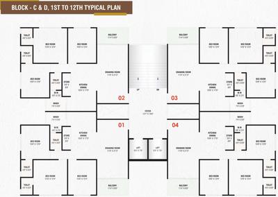 Project Image of 619.68 - 950.56 Sq.ft 2 BHK Apartment for buy in Labh Ananta Sky