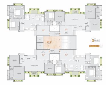 Project Image of 1683.0 - 2142.0 Sq.ft 2 BHK Apartment for buy in Urbania Keshav Parisar