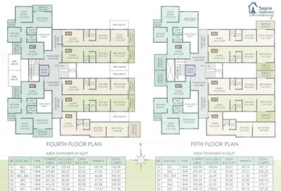 Project Image of 461.0 - 757.0 Sq.ft 1 BHK Apartment for buy in Sapna Vaishnavi Residency