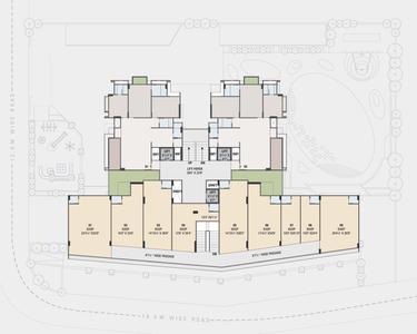 Project Image of 1282.74 - 1301.14 Sq.ft 3 BHK Apartment for buy in Sadhna Skywalk Luxuria