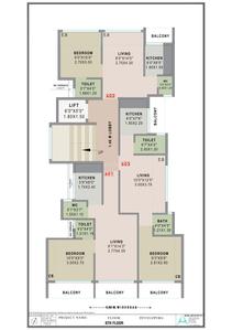 Hezal Jai Ganesh Sapphire Jai Ganesh Sapphire Cluster Plan for 6th Floor 1