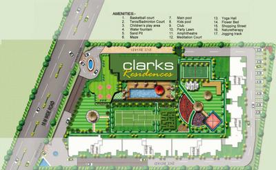 Project Image of 390.0 - 770.0 Sq.ft 1 BHK Apartment for buy in Rise Clarks Residences