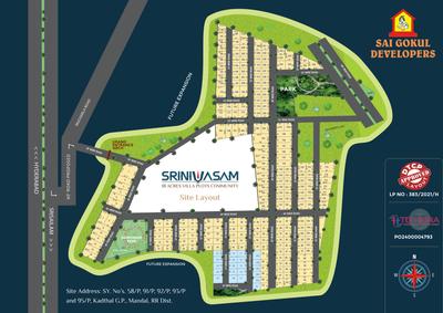 Project Image of 1350.0 - 3600.0 Sq.ft Residential Plot Plot for buy in Srinivasam
