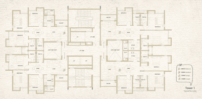 Project Image of 880.0 - 1460.0 Sq.ft 2 BHK Apartment for buy in DTC Sojon 