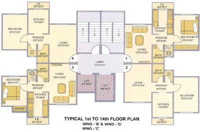 Project Image of 358.0 - 499.0 Sq.ft 1 BHK Apartment for buy in Shree Balaji Balaji Srushtee