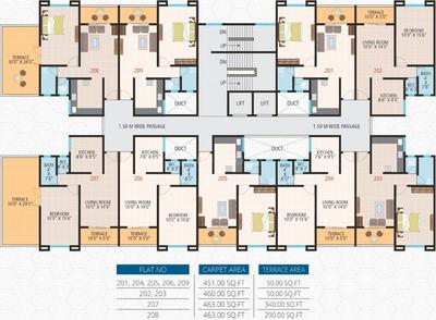 Project Image of 357.0 - 463.0 Sq.ft 1 BHK Apartment for buy in Akash Sunrise City