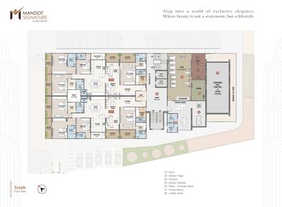 Project Image of 2128.67 - 2540.28 Sq.ft 4 BHK Apartment for buy in Mandot Signature
