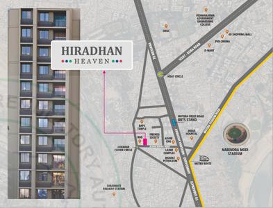 Project Image of 799.87 - 905.03 Sq.ft 3 BHK Apartment for buy in Hiradhan Heaven