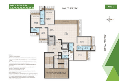 Project Image of 783.0 - 826.0 Sq.ft 3 BHK Apartment for buy in Bhagwati Greens 3