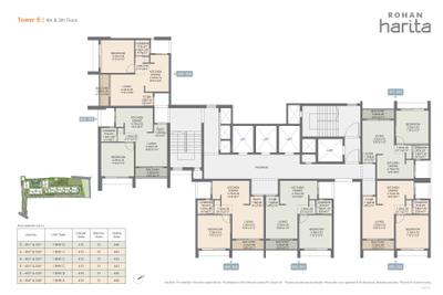 Project Image of 714.0 - 1740.0 Sq.ft 2 BHK Apartment for buy in Rohan Harita Phase 1