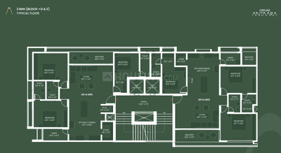 Project Image of 1162.5 - 1669.91 Sq.ft 3 BHK Apartment for buy in K3 Orium Antaara