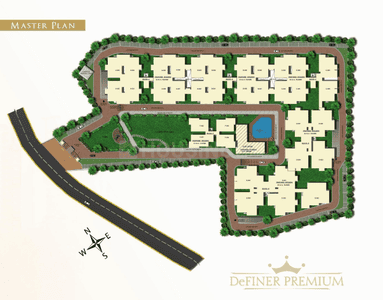 Project Image of 800.0 - 1942.0 Sq.ft 2 BHK Apartment for buy in Definer Premium