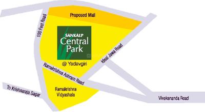 Project Image of 1288.0 - 1800.0 Sq.ft 2 BHK Apartment for buy in Sankalp Central Park