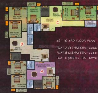 Project Image of 1092.0 - 1365.0 Sq.ft 2 BHK Apartment for buy in A B Royal Mahal