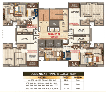 Project Image of 780.38 - 1114.06 Sq.ft 2 BHK Apartment for buy in Kumar Parc Residences A2