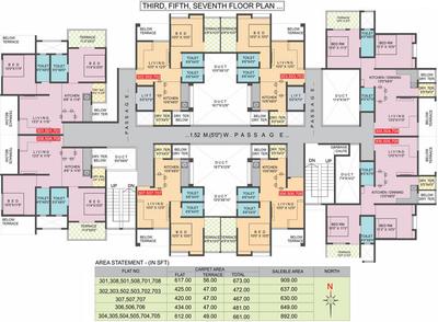 Project Image of 467.0 - 772.0 Sq.ft 1 BHK Apartment for buy in Omm Aashiana