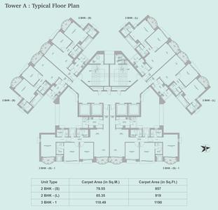 Project Image of 636.0 - 1190.0 Sq.ft 2 BHK Apartment for buy in Tata Aveza Phase 1