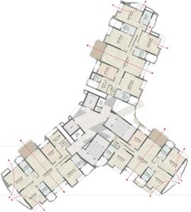 Project Image of 1902.0 - 2646.0 Sq.ft 3 BHK Apartment for buy in Kalpataru Siddhachal Elite