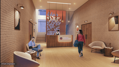 Project Image of 367.0 - 428.0 Sq.ft 1 BHK Apartment for buy in Charms Global City Type B1 Merlion