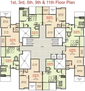 Project Image of 379.0 - 462.0 Sq.ft 1 BHK Apartment for buy in Shree Sai Phase V M1 Building