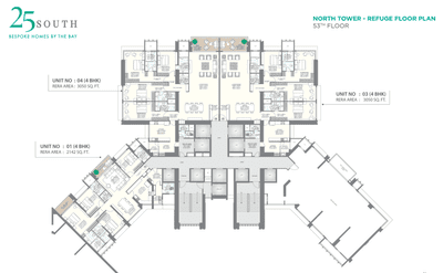Project Image of 1464.22 - 7250.0 Sq.ft 3 BHK Apartment for buy in 25 South