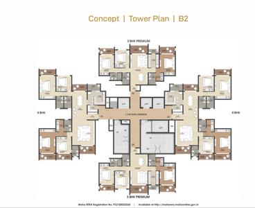 Project Image of 611.72 - 1571.22 Sq.ft 2 BHK Apartment for buy in Runwal The Central Park Phase I
