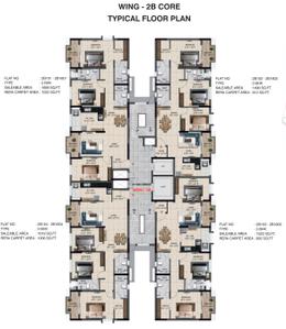 Project Image of 1477.0 - 1662.0 Sq.ft 3 BHK Apartment for buy in S And P New Haven Ribbon Walk