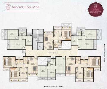 Project Image of 231.32 - 436.58 Sq.ft 1 BHK Apartment for buy in Shree Ganpati